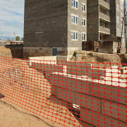 Аварийное ограждение, ячейка 45*90, 1.0х50м,оранжевая