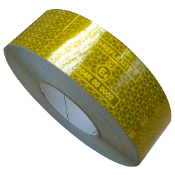 Световозвращающая лента, ЖЕЛТАЯ, 50мм*50м, REFLEXITE VC104+ Rigid Grade