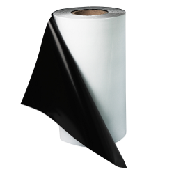 Пленка ПЭ 1.5х10м, ЧЕРНО-белая, полурукав