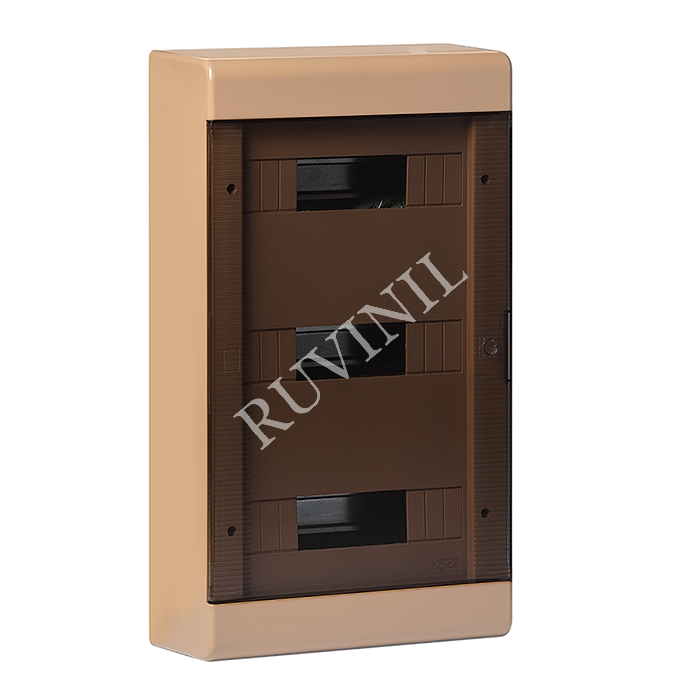 68136БЖ Тусо Щиток с/п на 36 мод. с дверцей 547х299х103мм, бежевый