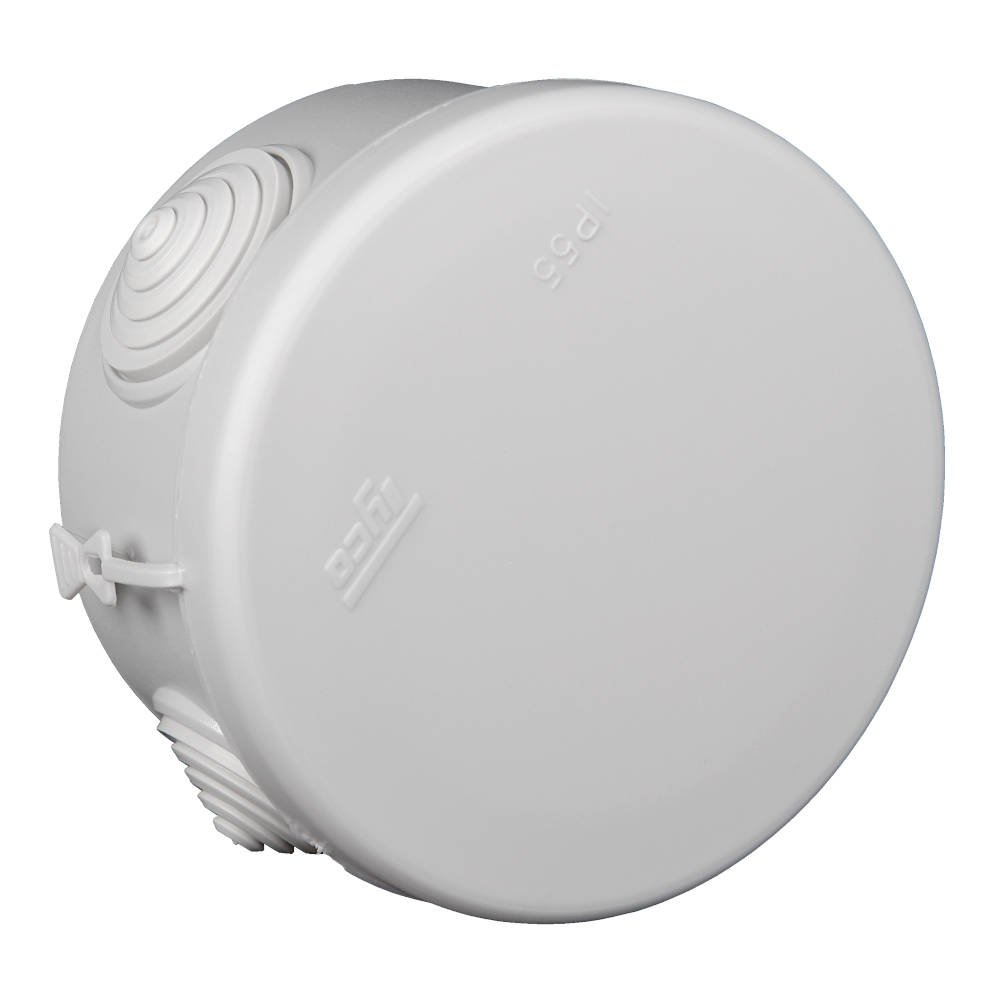 67010 Тусо Коробка распаячная о/у d 60, гл. 40, 4 входа