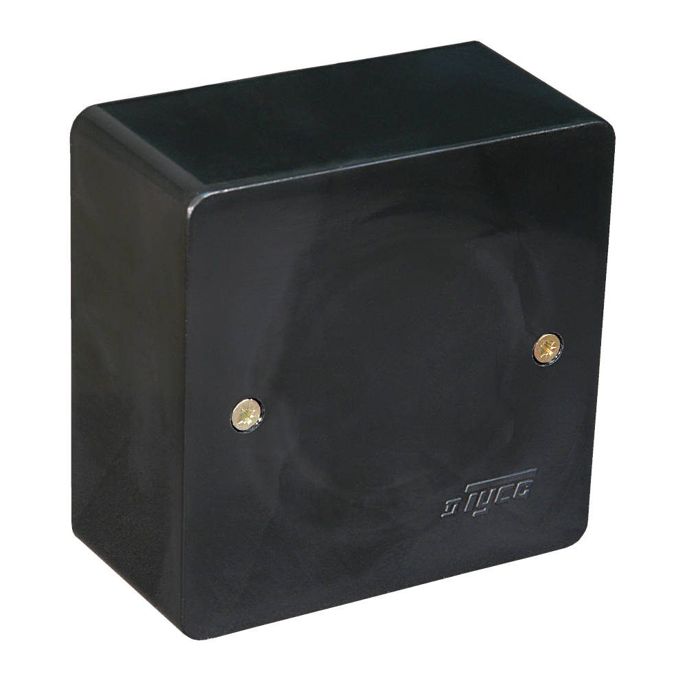 65015Ч Коробка универ. для кабель-каналов 85х85х42 мм (черная)