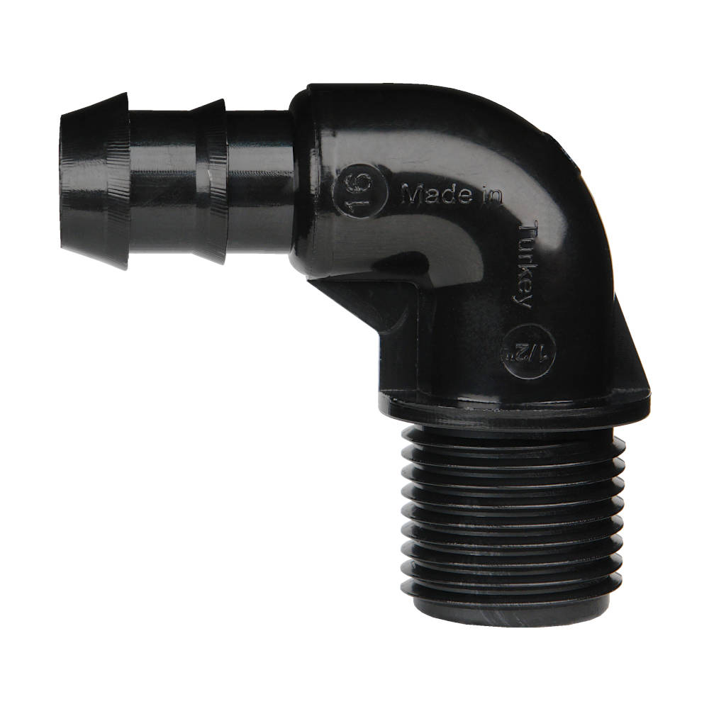 Отвод с наружной резьбой 16х1/2" для магистральной трубки 16х1,0-1,5 ARANGUL